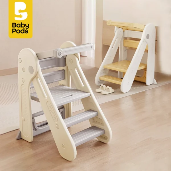 Ghế đứng bếp, bồn rửa tay đa năng xếp gọn cho trẻ Babypods