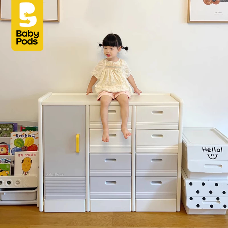 Tủ đựng quần áo trẻ sơ sinh, tủ đựng đồ chơi, tủ mẹ bỉm Babypods mẫu Classic S3