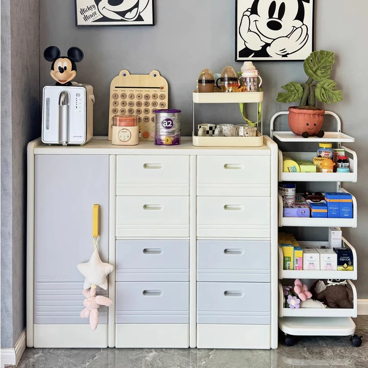 Tủ đựng quần áo trẻ sơ sinh, tủ đựng đồ chơi, tủ mẹ bỉm Babypods mẫu Classic S3 - Hình ảnh 3