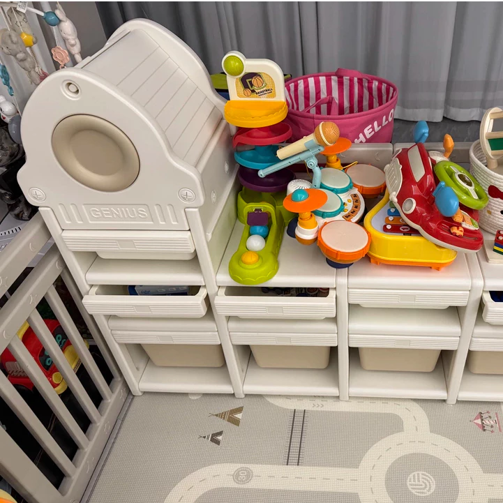 Kệ để đồ chơi cho bé đa năng, nhựa nguyên sinh cao cấp Babypods hình tên lửa - Hình ảnh 8
