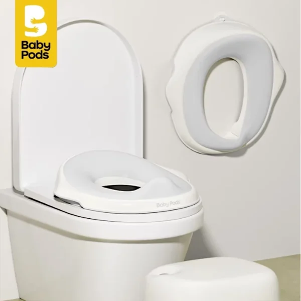 Bệ ngồi toilet, bệ thu nhỏ bồn cầu cho bé đi vệ sinh, đệm nhựa TPE êm ái cao cấp hiệu Babypods