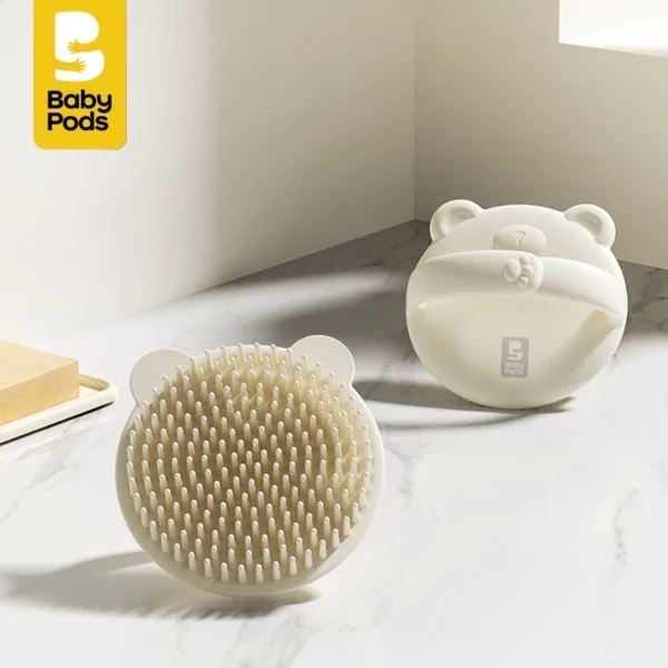 Bông gội đầu, bông tắm cho bé, massage bằng silicone cao cấp hiệu Babypods