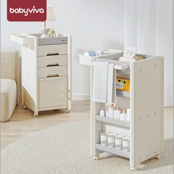 Tủ đầu giường di động 2 mặt đa năng đa năng hiệu Babyviva mẫu Glance
