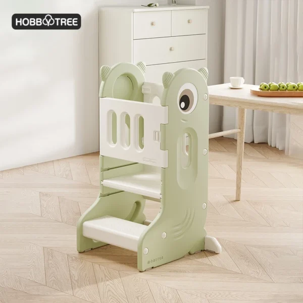 Ghế cao đứng bếp, bồn rửa tay đa năng, ghế thực hành Montessori cho bé Hobbytree mẫu Dino